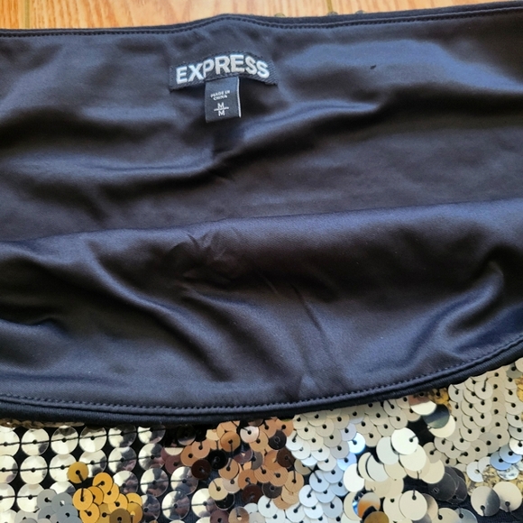 Womens Sequin Mini Skirt - Picture 3 of 3